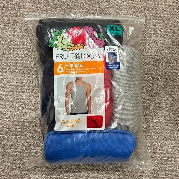 Fruit of the Loom A-Shirts 5 Pack - Picture 1 of 2